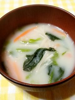 豆乳みそ汁-レシピのメイン写真