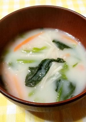 豆乳みそ汁-レシピのメイン写真