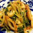 ちくわと水菜と大葉のピリ辛和え