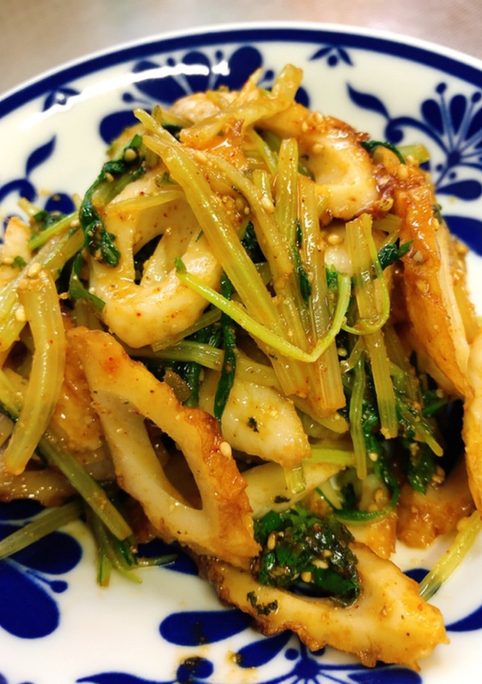 ちくわと水菜と大葉のピリ辛和え-レシピのメイン写真
