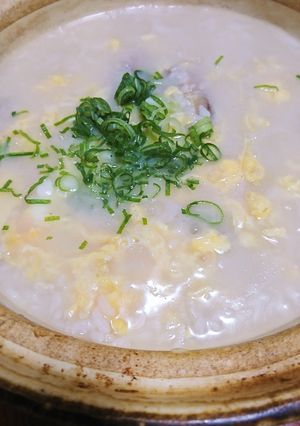 残りご飯で♡♡満腹ダイエット親子中華粥-レシピのメイン写真