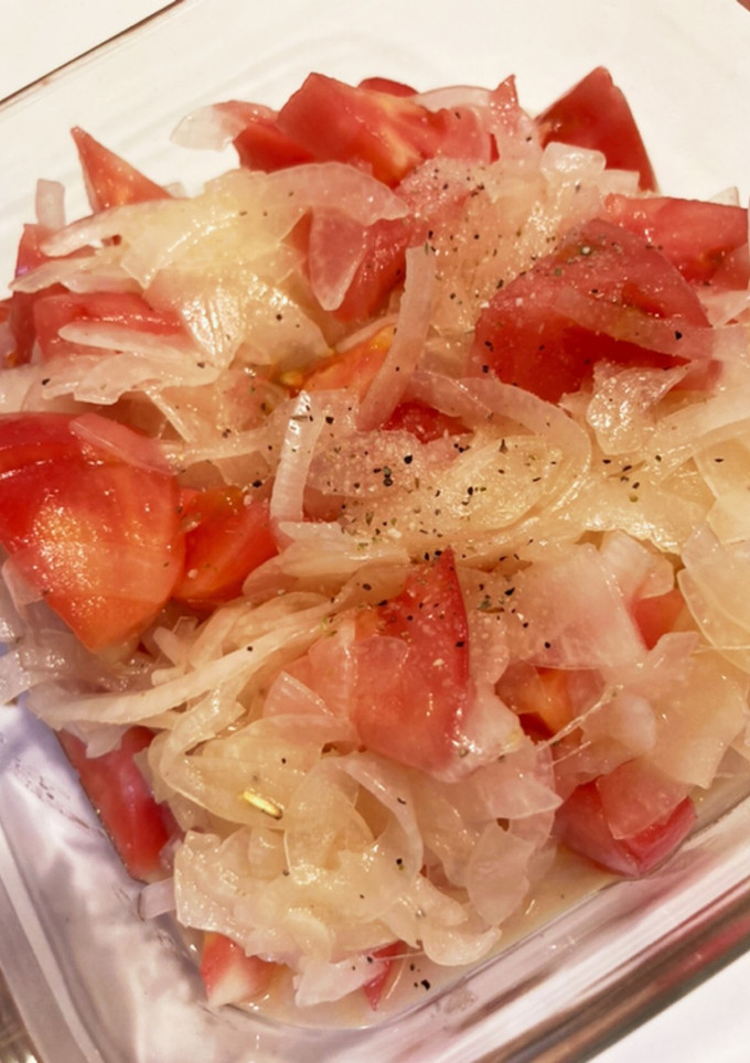 新玉ねぎとトマトのマリネサラダ-レシピのメイン写真