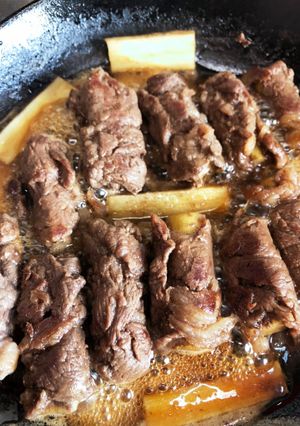 ☆お弁当に　牛肉のゴボウ巻き巻き☆-レシピのメイン写真