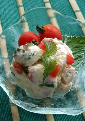 夏のさわやかトマトアイスクリーム-レシピのメイン写真
