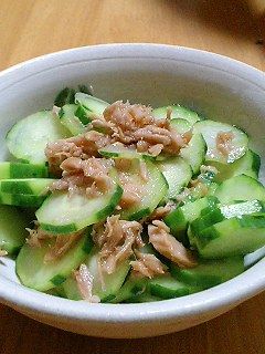 簡単きゅうりとツナ缶の和え物-レシピのメイン写真