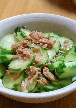 簡単きゅうりとツナ缶の和え物-レシピのメイン写真