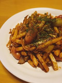 冷凍ポテトのケチャップ炒め-レシピのメイン写真