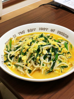 ☆ふわとろ☆ニラともやしの卵綴じ-レシピのメイン写真