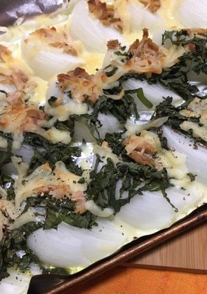 新玉ねぎのシソとツナトースト-レシピのメイン写真