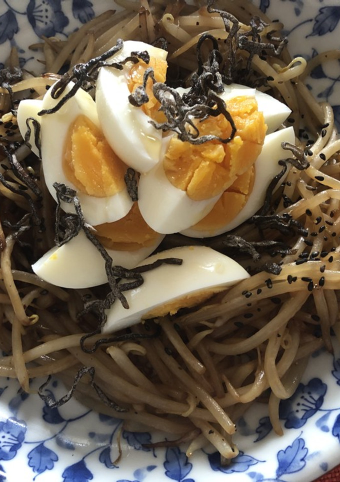 もやしと茹で卵の食べ応え-レシピのメイン写真
