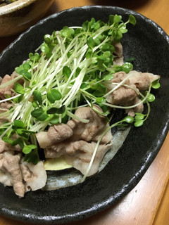 クセになる!揚げ茄子とゆで豚☆ポン酢味-レシピのメイン写真
