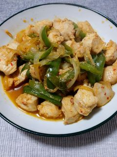 鶏むね肉のピリ辛炒め-レシピのメイン写真