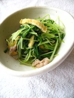 水菜とお揚げの炊いたん-レシピのメイン写真