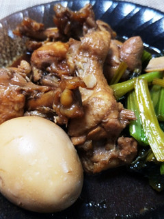手羽元のさっぱり煮*小松菜添え-レシピのメイン写真