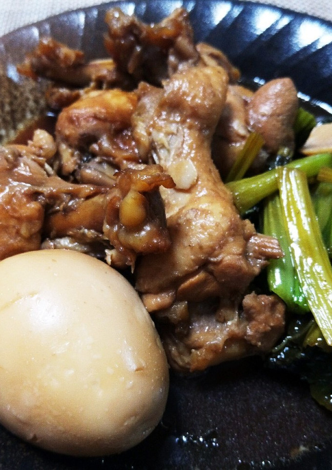手羽元のさっぱり煮＊小松菜添え-レシピのメイン写真