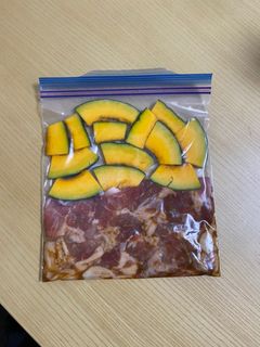 冷凍作り置き!豚肉とかぼちゃのカレー炒め-レシピのメイン写真