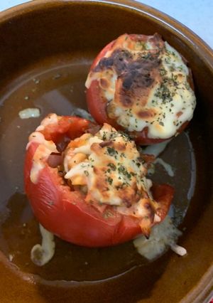 トマトのチーズベーコンパセリ焼き-レシピのメイン写真