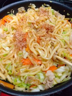 味付けは醤油だけ!美味しい☆焼きうどん-レシピのメイン写真