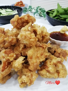 天ぷら粉で簡単♪さく旨ジューシーなとり天-レシピのメイン写真