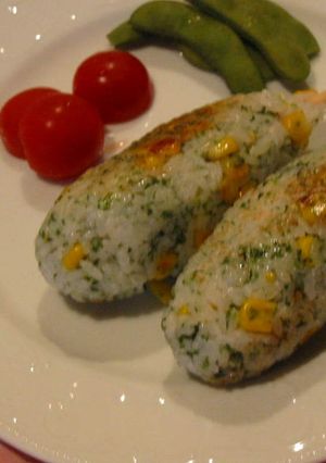 *ニコニコ焼きおにぎり*-レシピのメイン写真