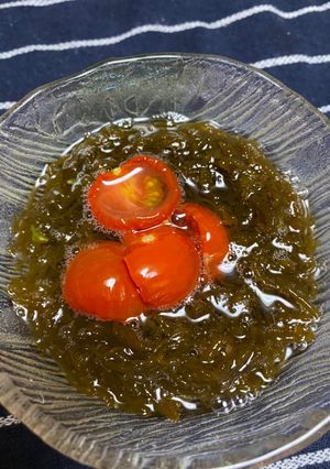 トマトでもずく酢-レシピのメイン写真