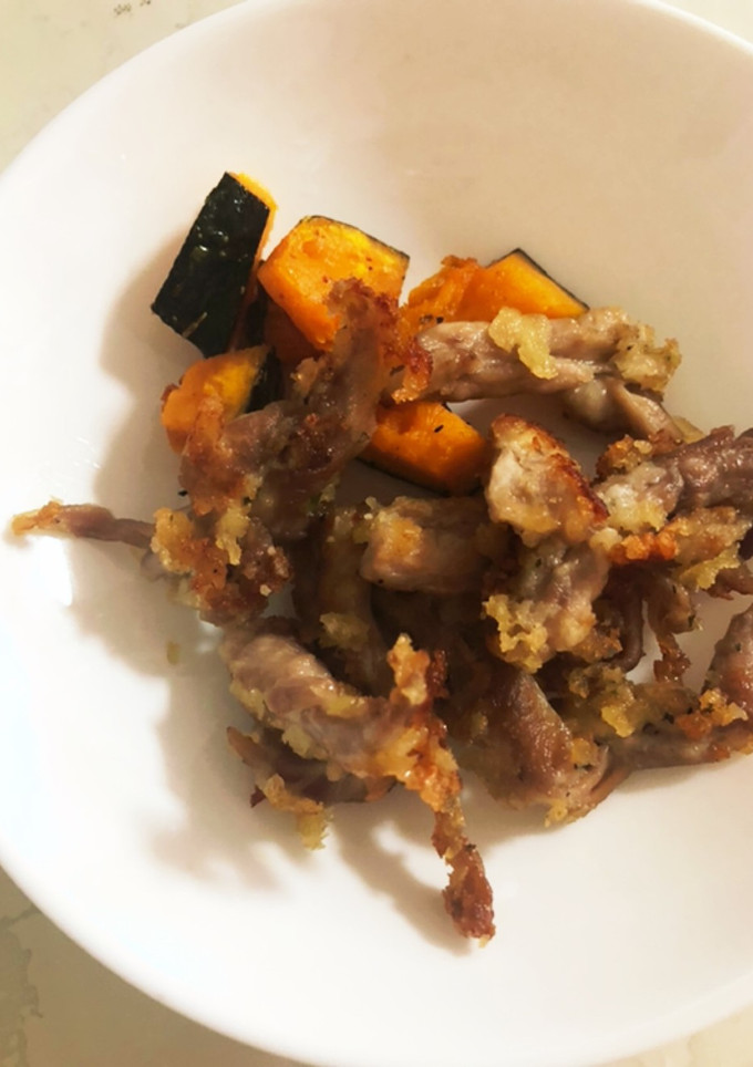 チキンのパン粉焼きとかぼちゃ添え-レシピのメイン写真