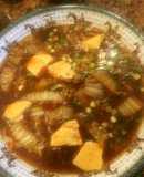 家では麻婆豆腐と呼ばれている中華スープ