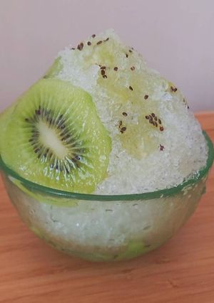 暑い日にさっぱりフレッシュキウイのかき氷-レシピのメイン写真