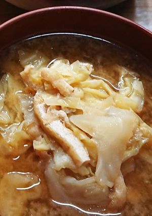 密なキャベツのお味噌汁-レシピのメイン写真