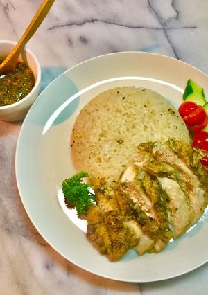 No2561海南鶏飯の茶葉焼きアレンジ-レシピのメイン写真