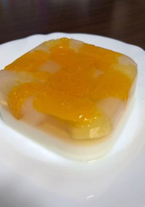 キラキラ2層のフルーツ牛乳寒天-レシピのメイン写真