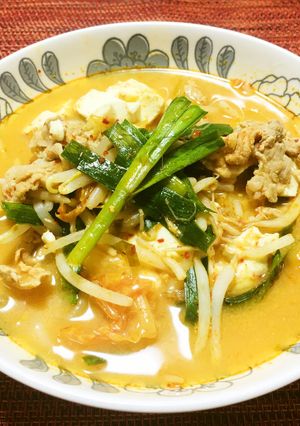 調味料なし キムチ豆乳チゲ-レシピのメイン写真