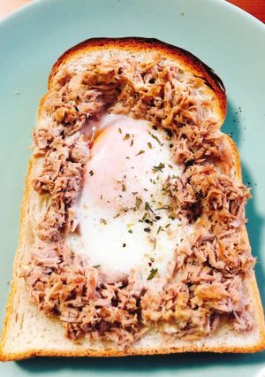 楽チン朝食♪ツナたまトースト-レシピのメイン写真