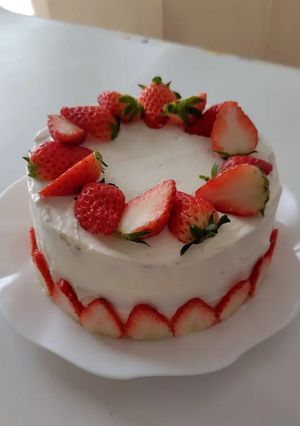 お手軽に♪デコレーションケーキ。-レシピのメイン写真
