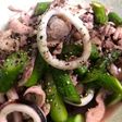 イカとアスパラの醤油炒め