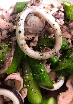 イカとアスパラの醤油炒め-レシピのメイン写真