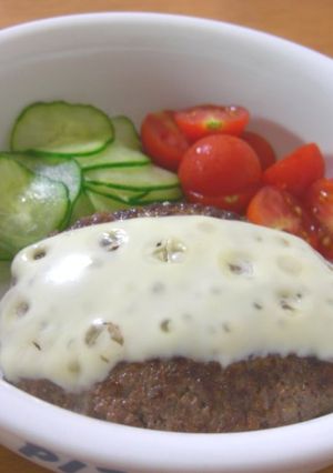 チーズハンバーグ-レシピのメイン写真