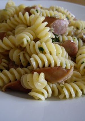 ソーセージとじゃこの柚子胡椒パスタ-レシピのメイン写真