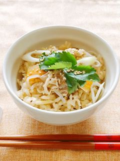 牛丼風炊き込みご飯-レシピのメイン写真