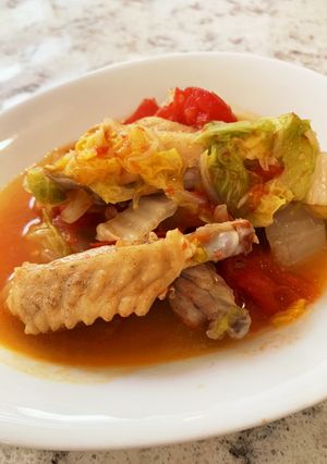 簡単!手羽中と白菜のコラーゲンスープ-レシピのメイン写真