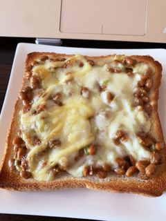 納豆チーズトースト。-レシピのメイン写真