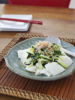 きゅうり昆布をかけた冷奴-レシピのメイン写真
