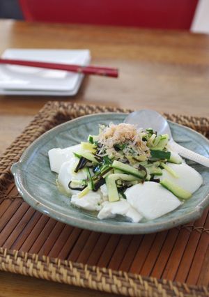 きゅうり昆布をかけた冷奴-レシピのメイン写真