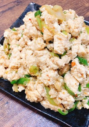 ピリ辛中華風炒り豆腐-レシピのメイン写真