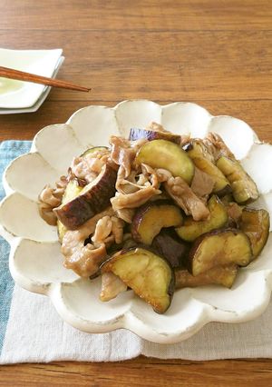 ごはんがすすむ☆なすと豚肉のにんにく醤油-レシピのメイン写真