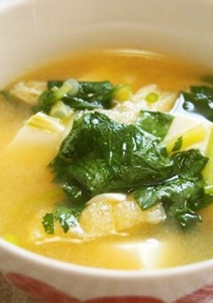 三つ葉と豆腐の味噌汁♪三つ葉が香る♪-レシピのメイン写真