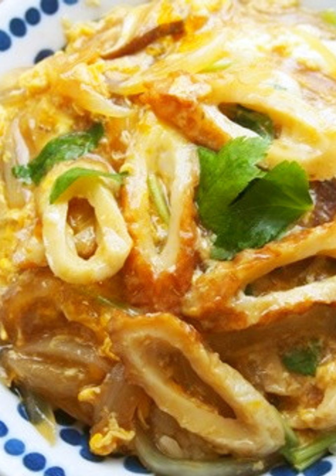 ちくわの卵とじ丼♪三つ葉の香りも美味♪-レシピのメイン写真