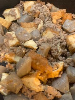 厚揚げとこんにゃくのひき肉味噌炒め-レシピのメイン写真