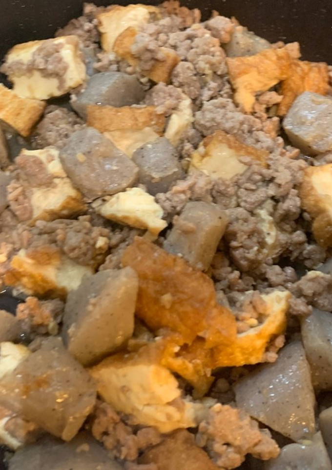 厚揚げとこんにゃくのひき肉味噌炒め-レシピのメイン写真