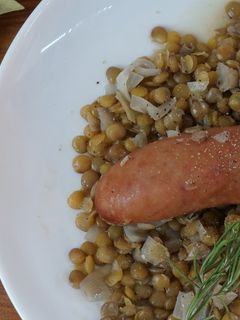 レンズ豆とソーセージの煮込み-レシピのメイン写真